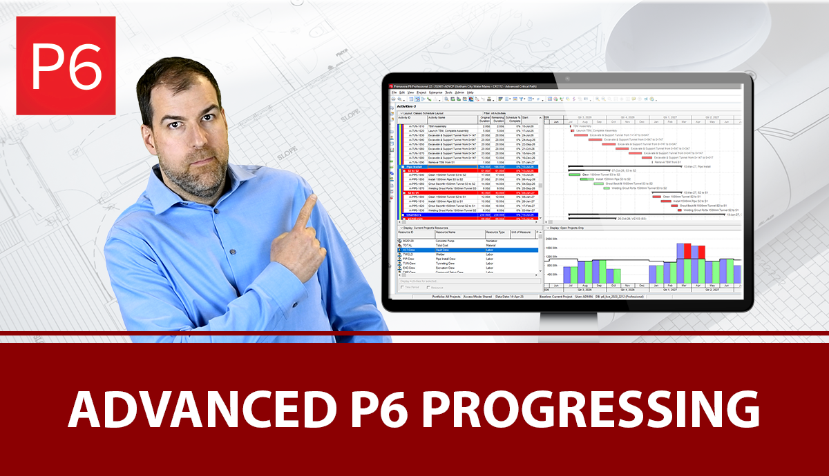 P6103: Advanced P6 Progressing with Earned Value